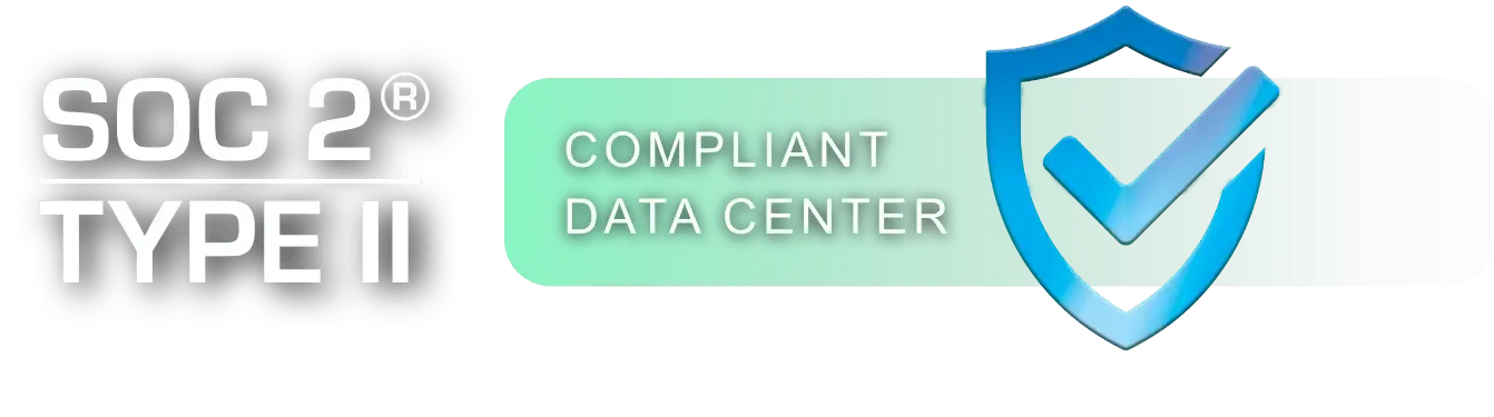 SOC 2 Type II compliance certification badge.