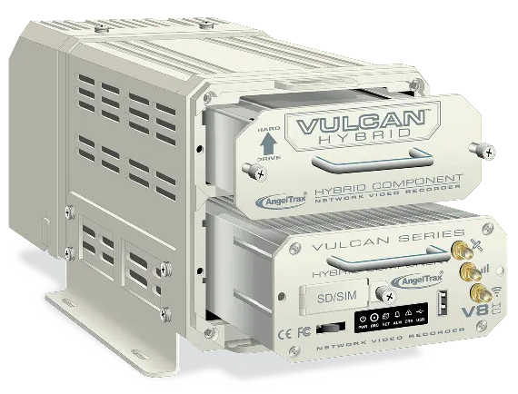 AngelTrax V8HC NVR recorder with Hybrid Component technology.
