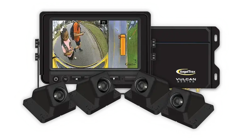 AngelTrax BEV360 bird's-eye view 360-degree camera and MDVR system.