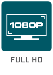 icon depicting a monitor showing the text 1080p